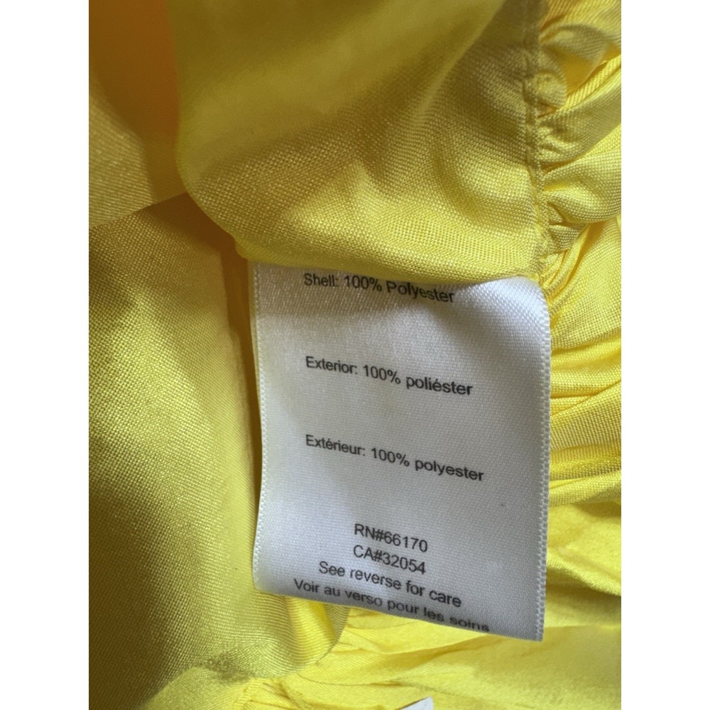 Anthropologie Bloni Square-Neck Taffeta‎ Bubble Mini Dress Yellow Small - Picture 7 of 7